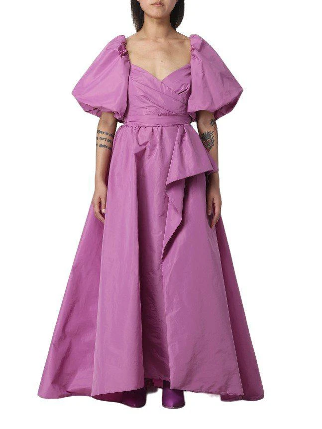 pinko taffeta dress Love to see Bianca Guaccero hosting last night's #PrimaFestival wearing # PINKO elegant taffeta dress in a warm mocha brown shade from the Spring Summer 2025 collection. #PINKOSS25 #Sanremo2025