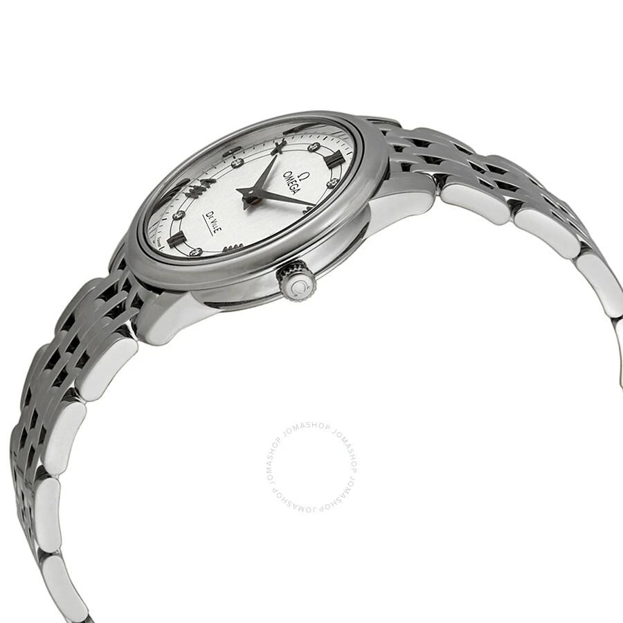 Omega De Ville Prestige White Silvery Diamond Dial Ladies Watch 424.10.27.60.52.002 2