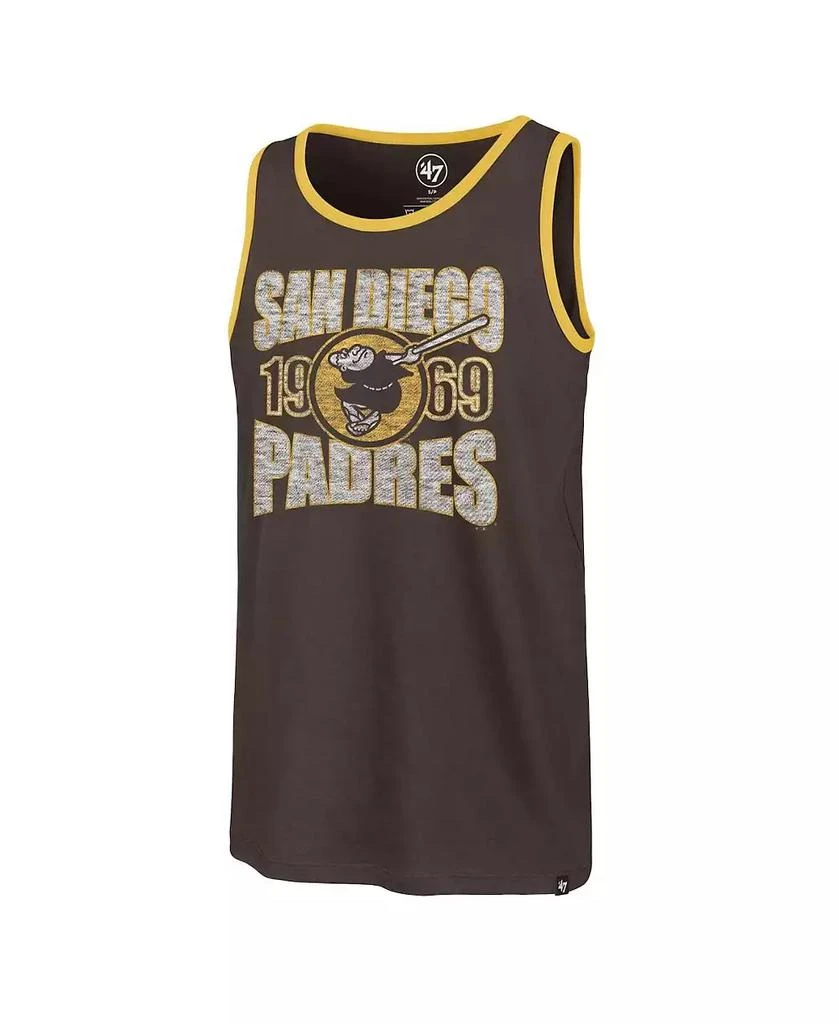 '47 Brand 47 Brand Men's Brown San Diego Padres Upload Franklin Tank Top 2