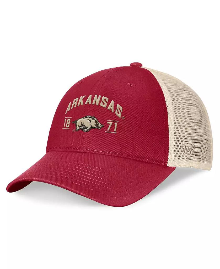 Top of the World Men's Cardinal Arkansas Razorbacks Heritage Waylon Trucker Adjustable Hat
