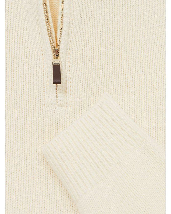 REISS Roberts Wool & Nylon Seam Detail Regular Fit Half Zip Sweater 5