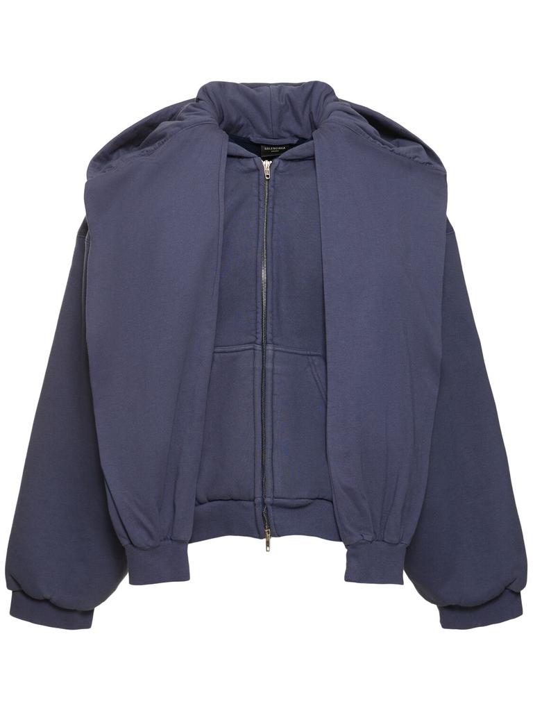 BALENCIAGA Incognito Cotton Blend Hoodie