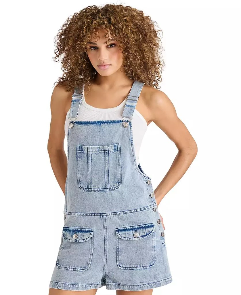 Steve Madden Women's Kittie Cotton Denim Romper 6