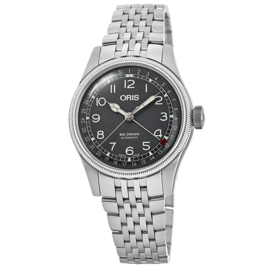 Oris Big Crown Pointer Date Black Dial Steel Unisex Watch 01 754 7749 4064-07 8 17 22 1