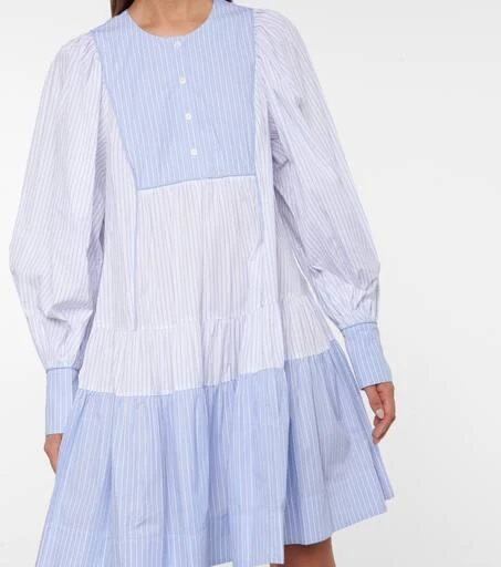 Lee Mathews Diana striped cotton maxi dress 4