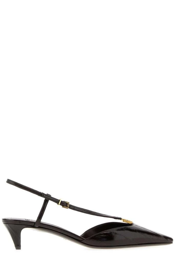 Fendi Fendi FFold Square-Toe Slingback Pumps 1