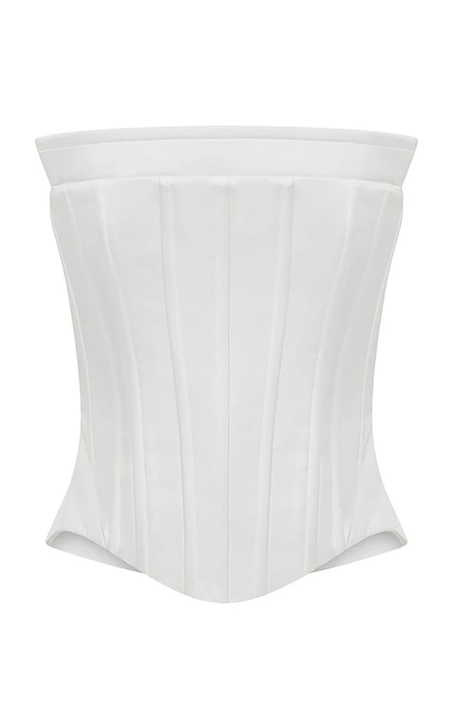 ILA ILA. - Exclusive Yuan Crepe Corset Top - White - EU 40 - Moda Operandi 1