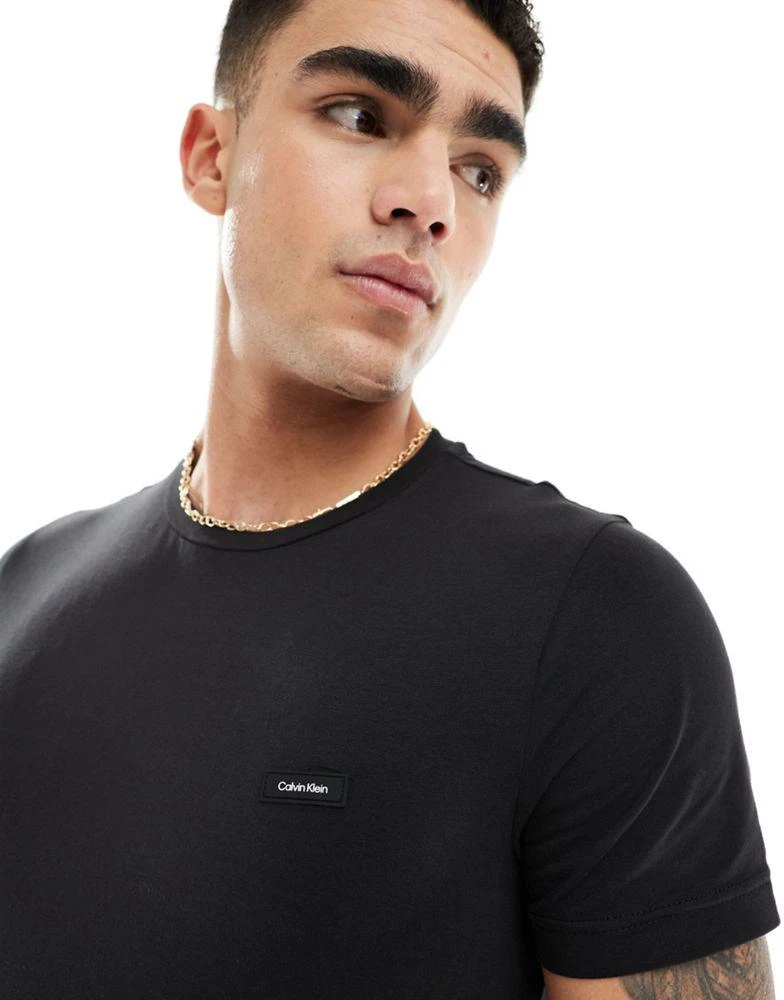 Calvin Klein Calvin Klein stretch slim fit t-shirt in black 1