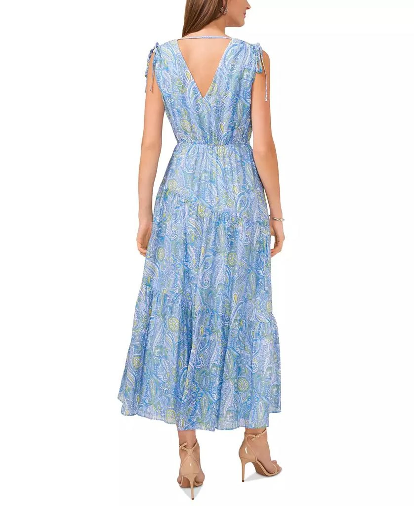 Vince Camuto Women's Printed V-Neck Sleeveless Maxi Dress 2