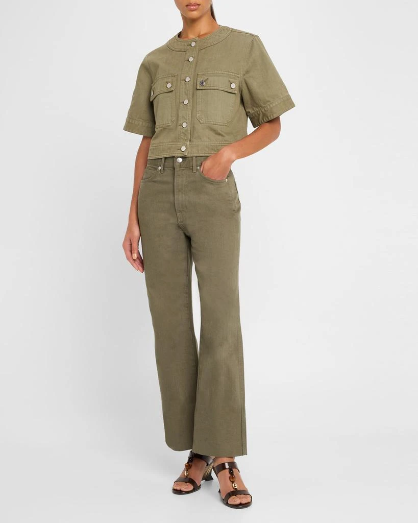 VERONICA BEARD Elias Short-Sleeve Denim Jacket 2