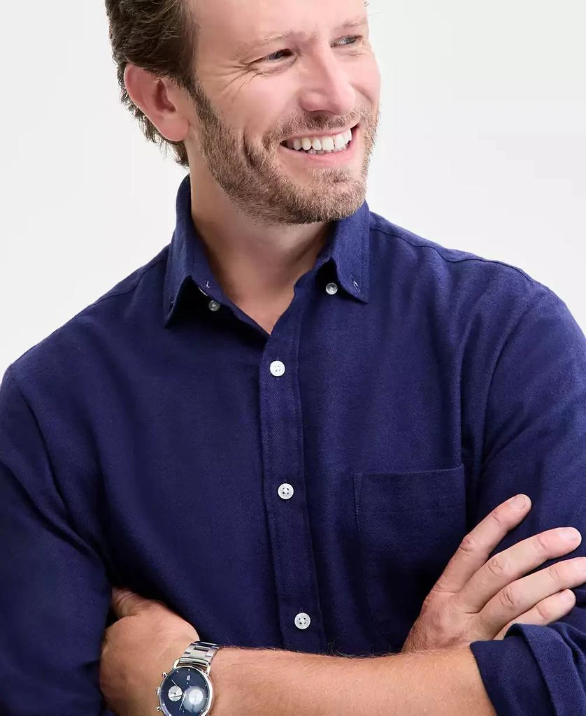 Club Room Men's Regular-Fit Flannel Shirt, Created for Macy's 3