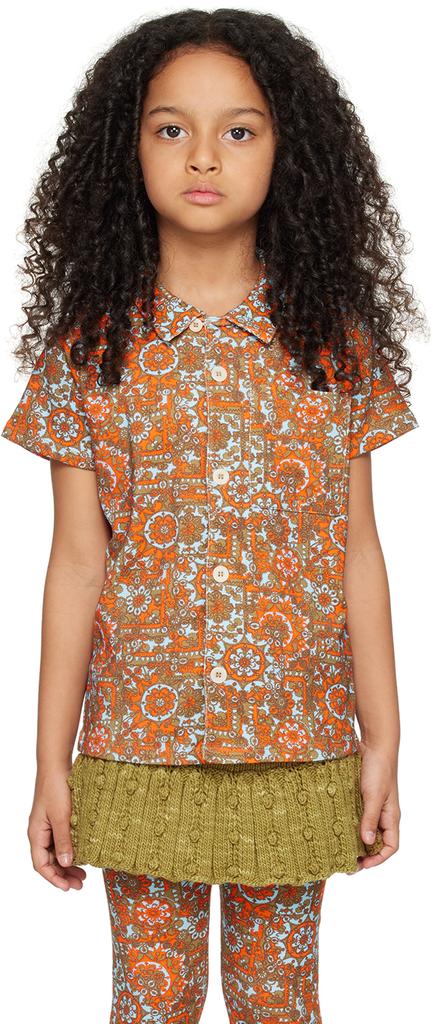 Misha 
Puff Kids Multicolor Button-Down Shirt