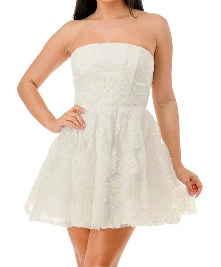 Shop Lovesome - Floral Applique Glitter Mini Dress on Sale at BeyondStyle   Get 38% Off Lovesome - Floral Applique Glitter Mini Dress with Limited-Time  Flash Deals, Exclusive Discounts, and Special Offers.