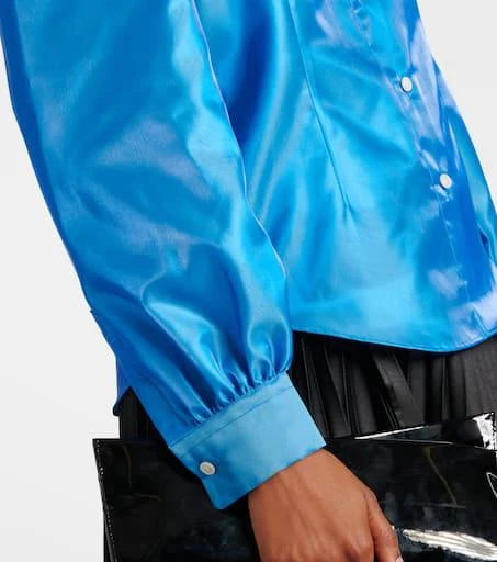 Noir Kei Ninomiya Bow-detail satin blouse 5