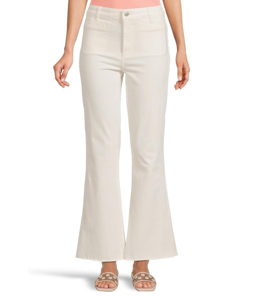 Paige Marlow Skimmer with Welt Pockets in Tonal Ecru