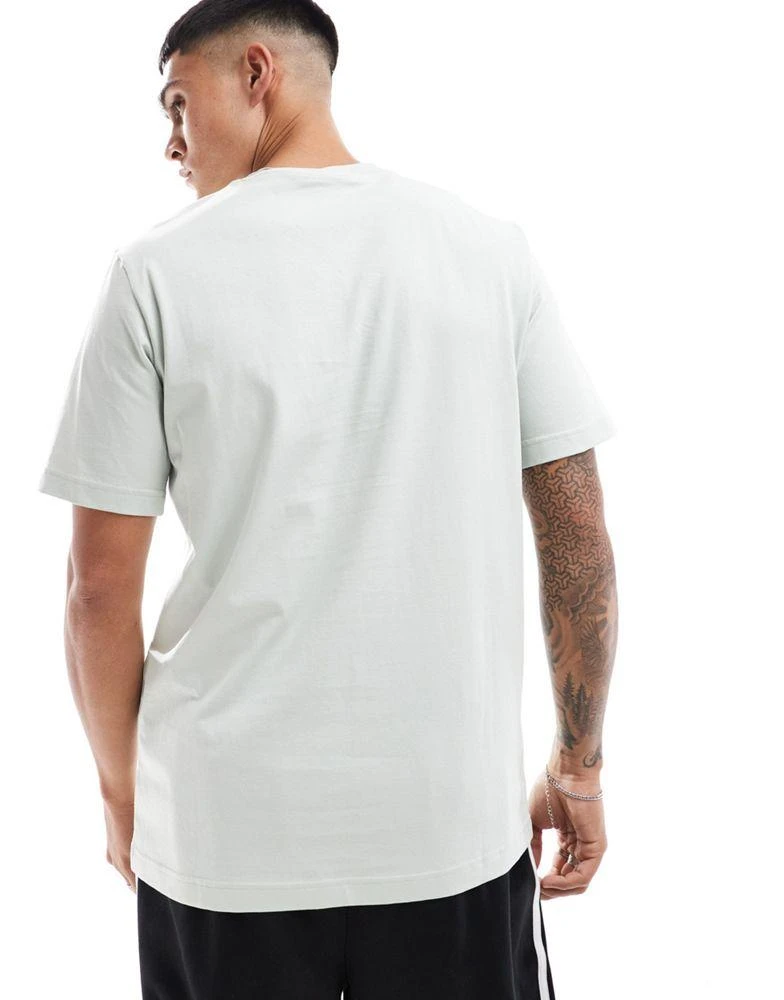 Adidas adidas Training t-shirt with three stripe life graphic in green 4