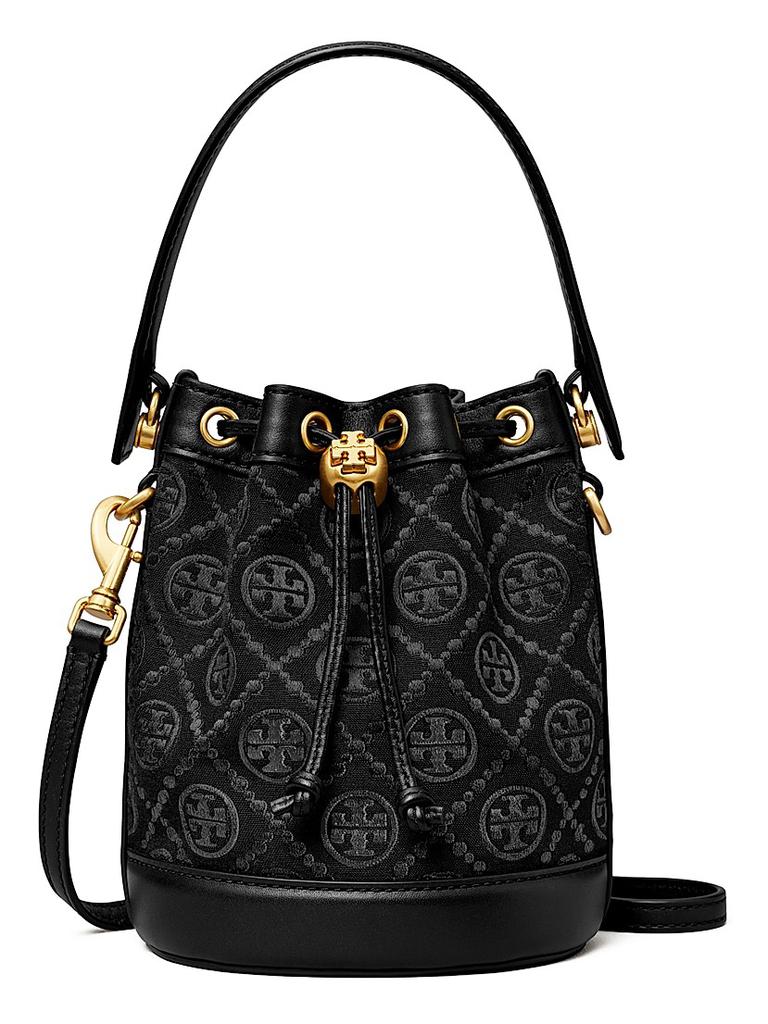 Tory Burch Mini T Monogram Bucket Bag