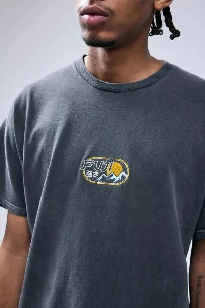 Urban Outfitters UO Washed Black Fuji Tee 2