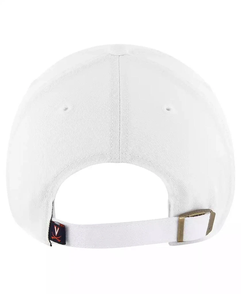 47 Brand Women's White Virginia Cavaliers Sidney Clean Up Adjustable Hat 2
