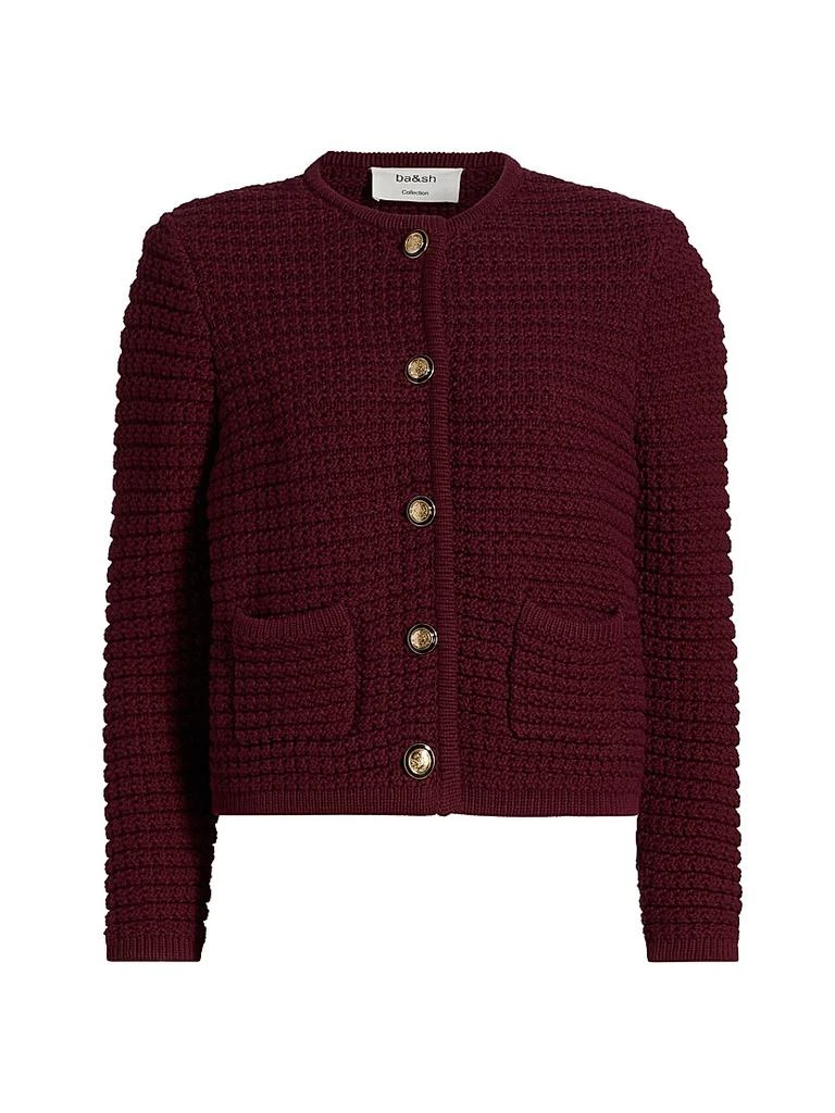 ba&sh Gaspard Cotton-Blend Knit Cardigan 1