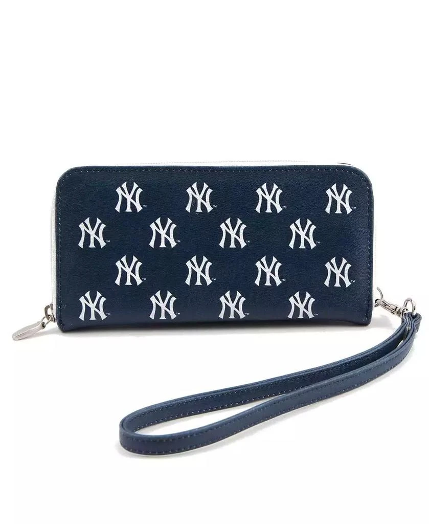 Eagles Wings Women's New York Yankees Zip-Around Wristlet Wallet 2