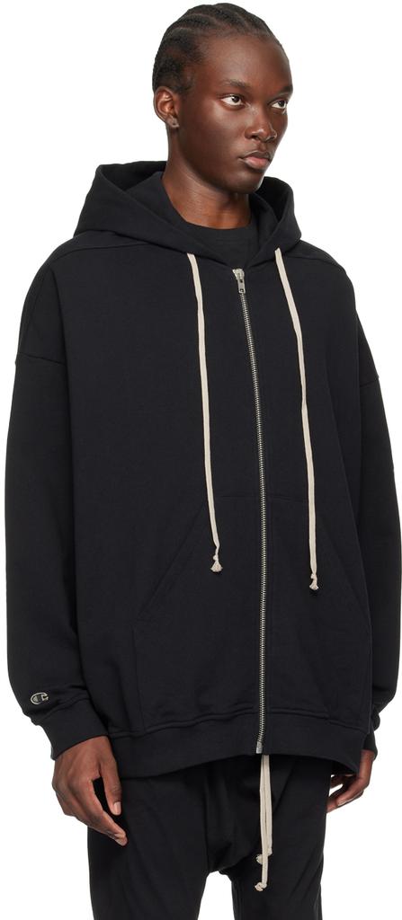 トップス Rick owens champion JASON'S HOODIE Rick Owens: Black Champion Edition Jumbo Jason's Hoodie | SSENSE