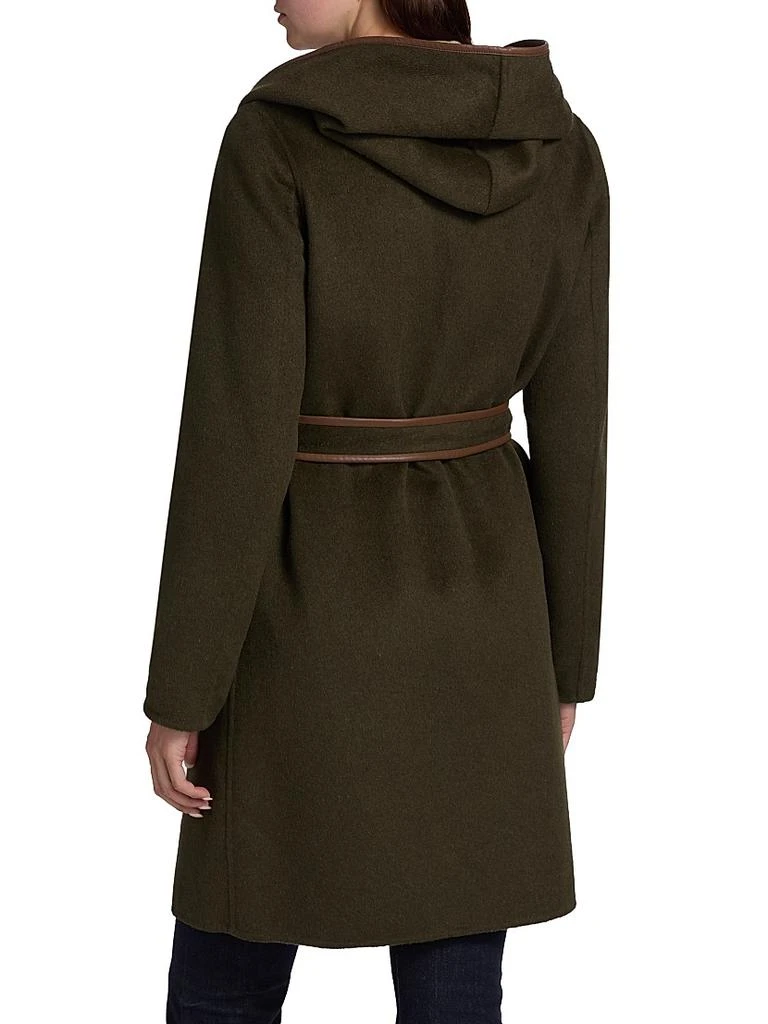 Ramy Brook Joan Wool-Blend Hooded Wrap Coat 5