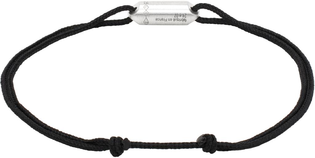 Le Gramme Black Cord 'Le Segment Le 3g' Bracelet