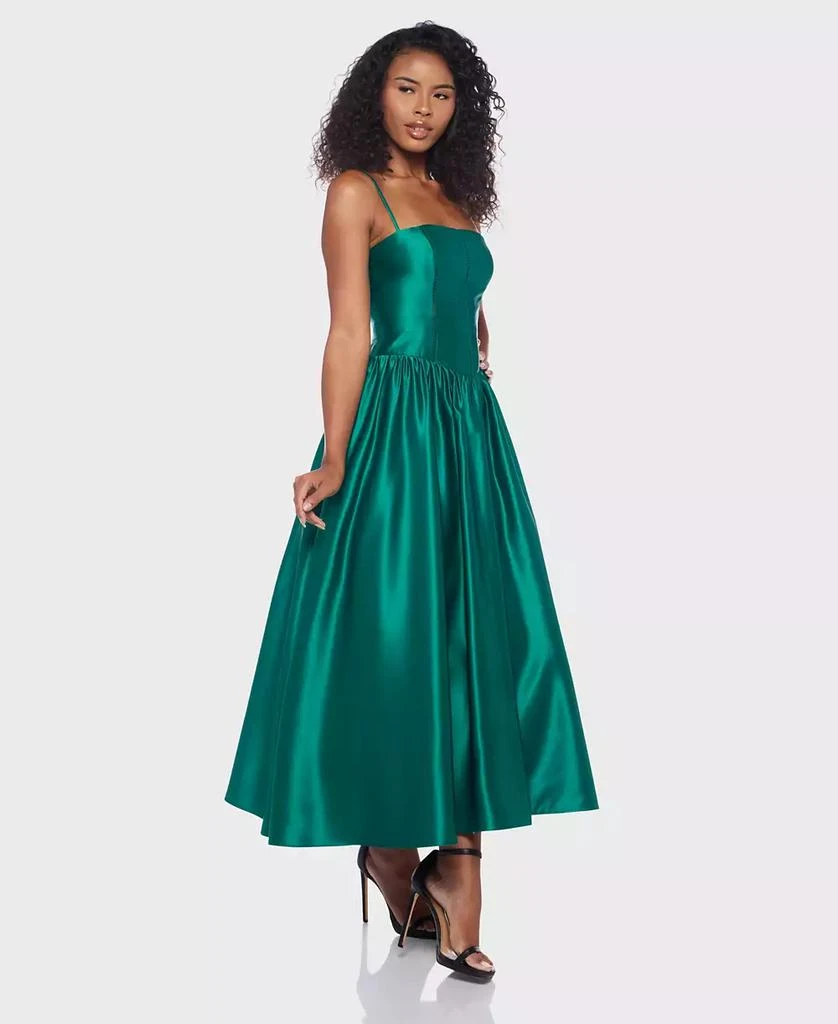 Alex & Sophia Juniors' Satin Corset Fit & Flare Dress 4