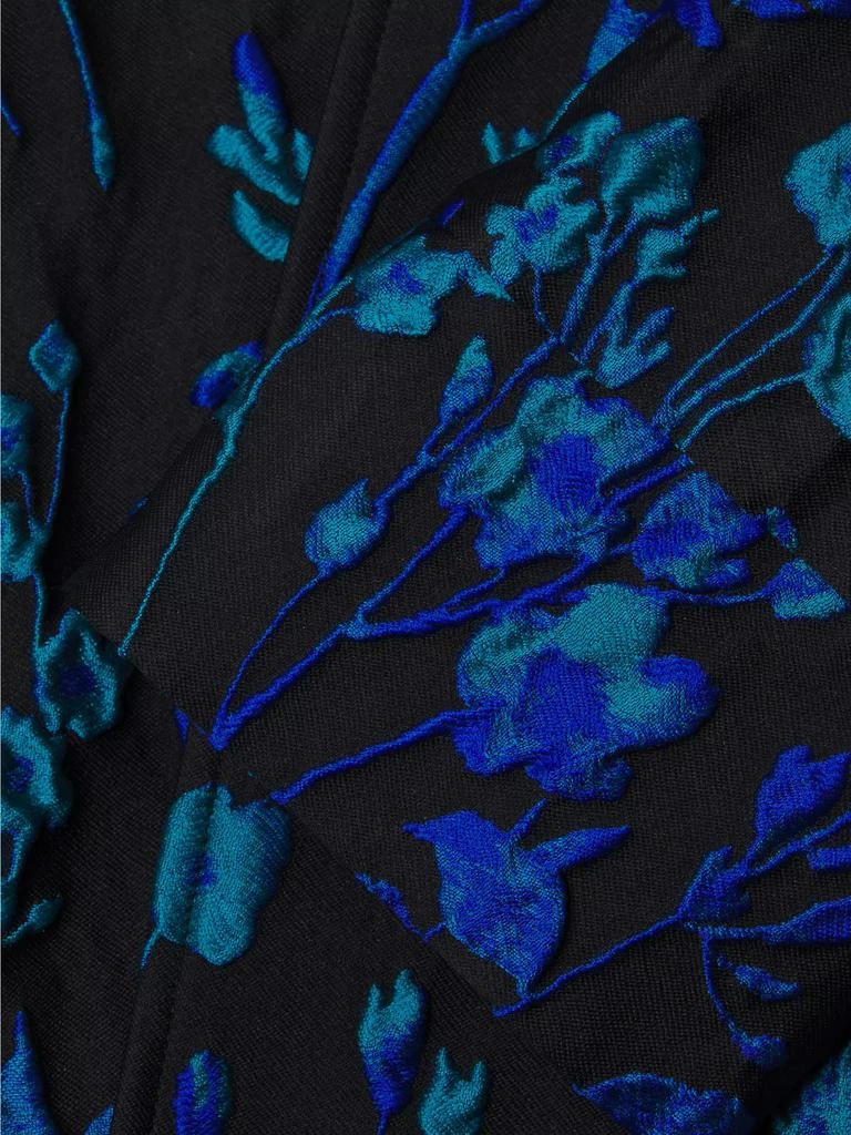 Caroline Rose Blue Moon Jacquard A-Line Jacket 6