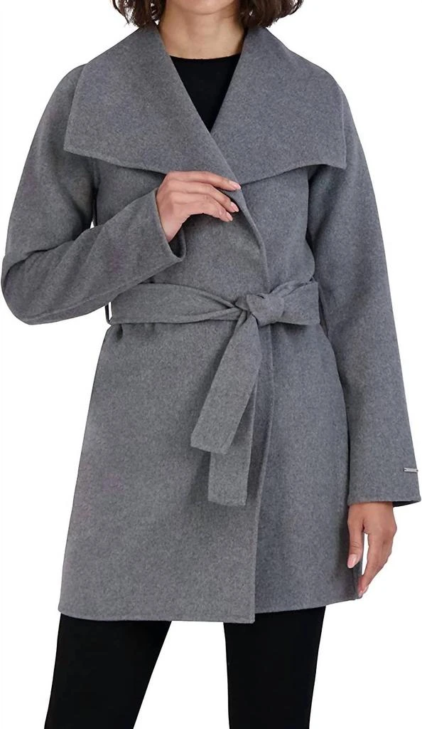 Tahari Ella Wool Wrap Coat 1