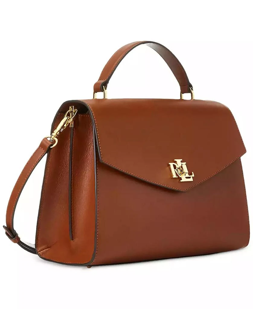 Ralph Lauren Farrah Medium Leather Top-Handle Satchel 4