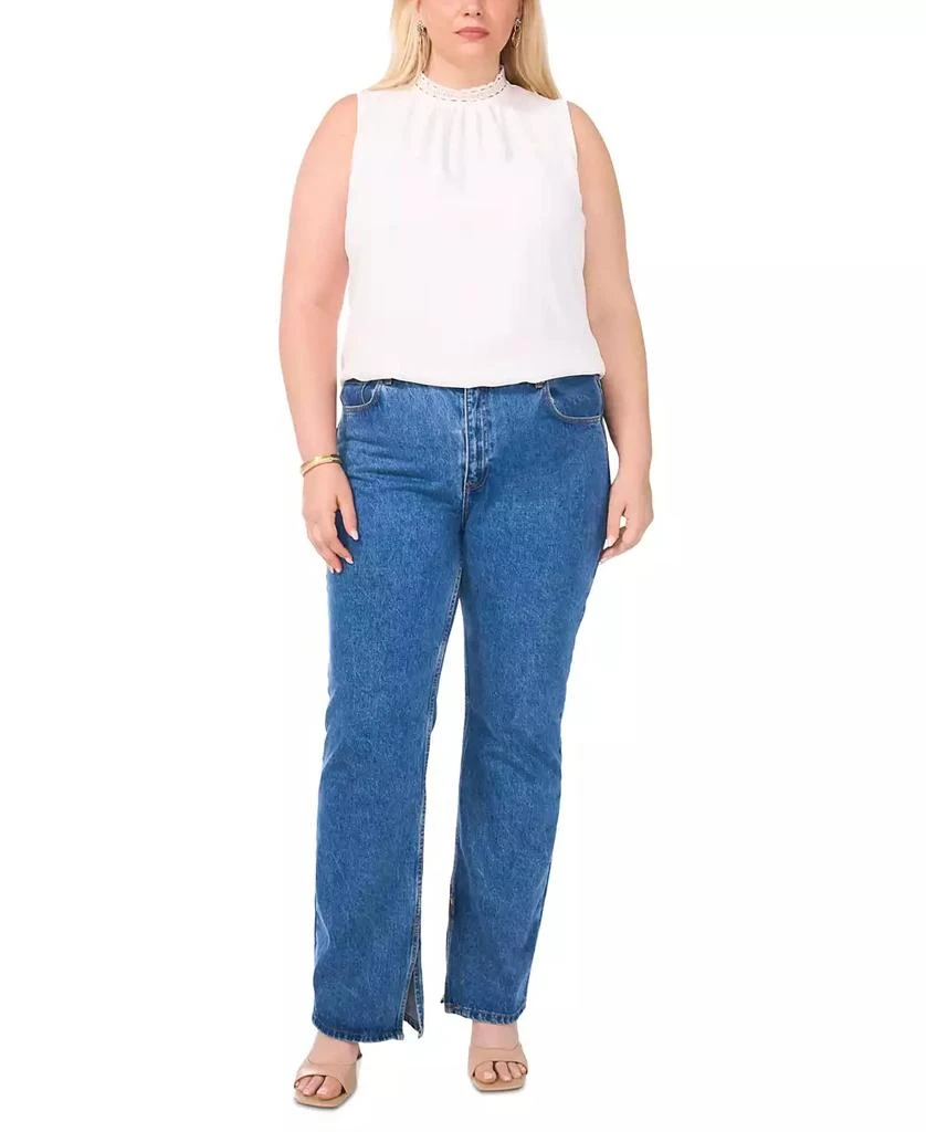 Vince Camuto Plus Size Lace-Trim Sleeveless Blouse 3