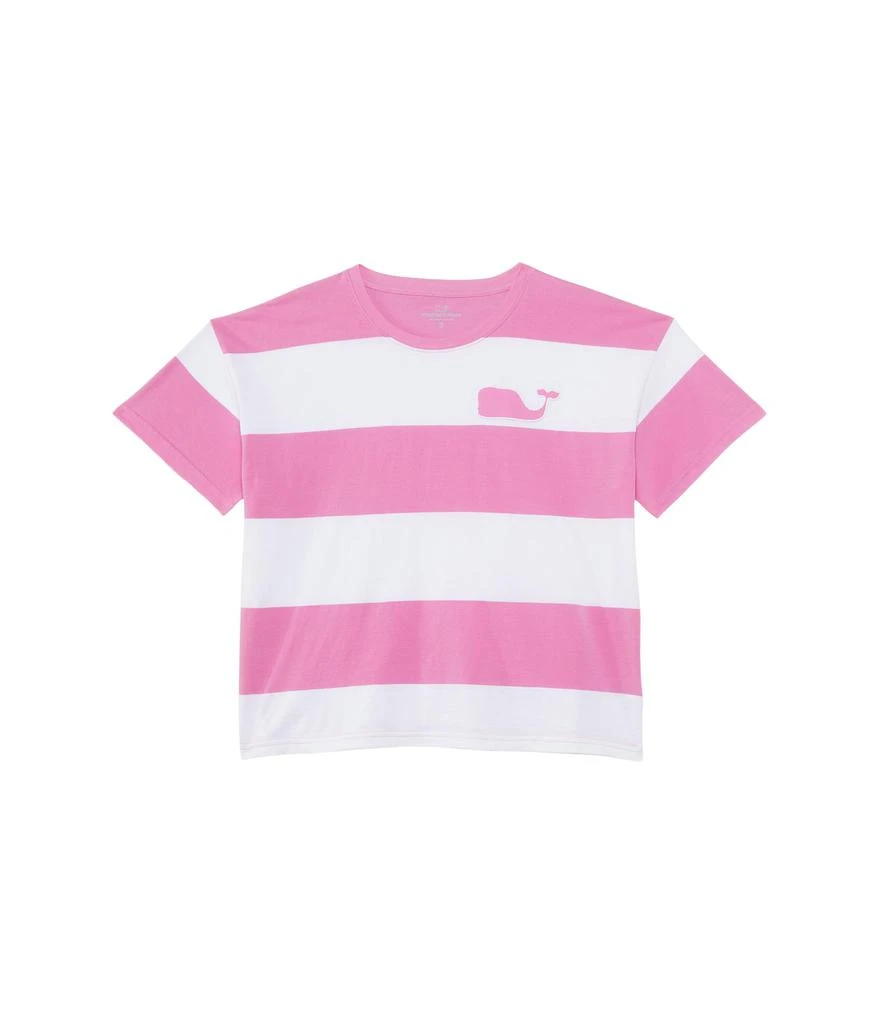 Vineyard Vines Kids Boxy Whale Patch Tee (Toddler/Big Kids) 1