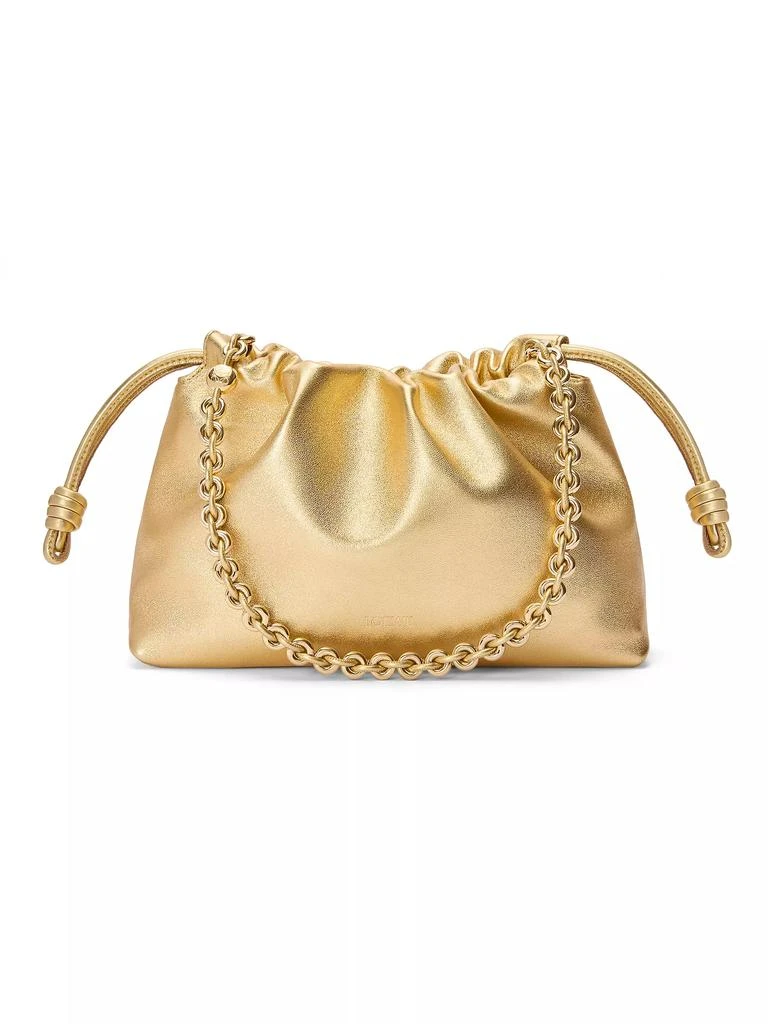 Loewe Medium Flamenco Laminated Leather Shoulder Bag 1