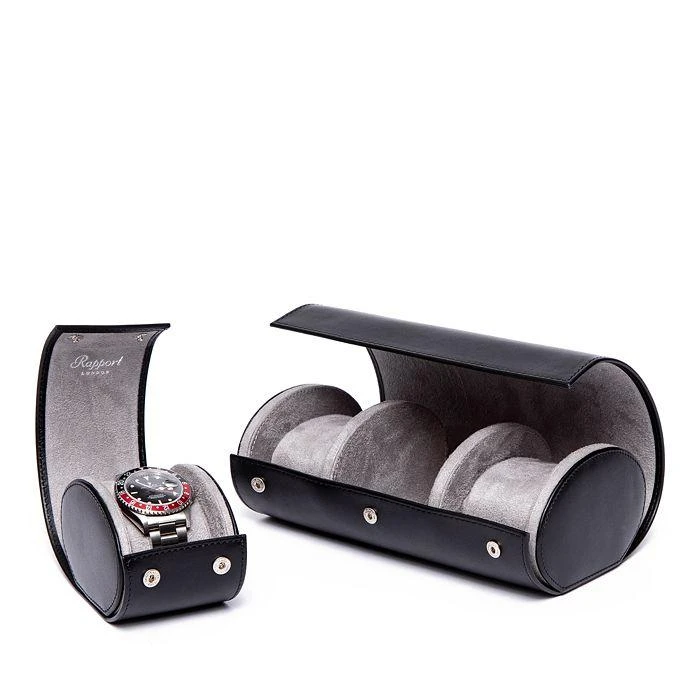 Rapport London Hyde Park Three Watch Leather Pouch 7