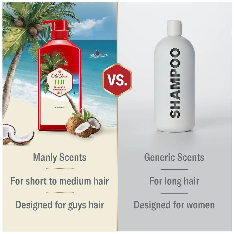 Old Spice 2in1 Shampoo and Conditioner for Men Fresh Coconut and Tropical Wood 3