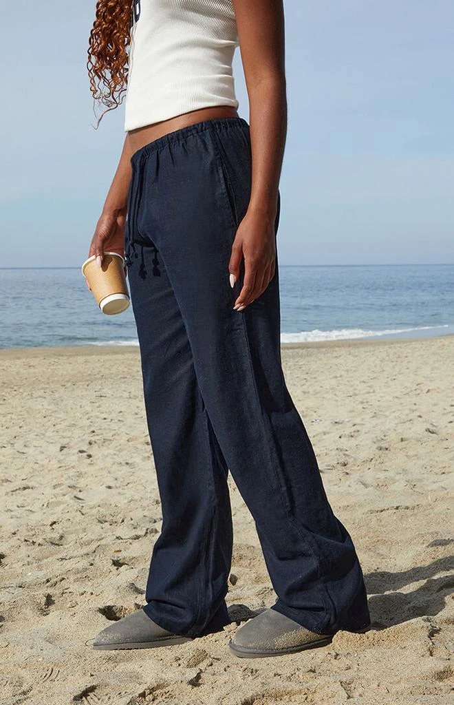 John Galt Black Anastasia Linen Pants 2