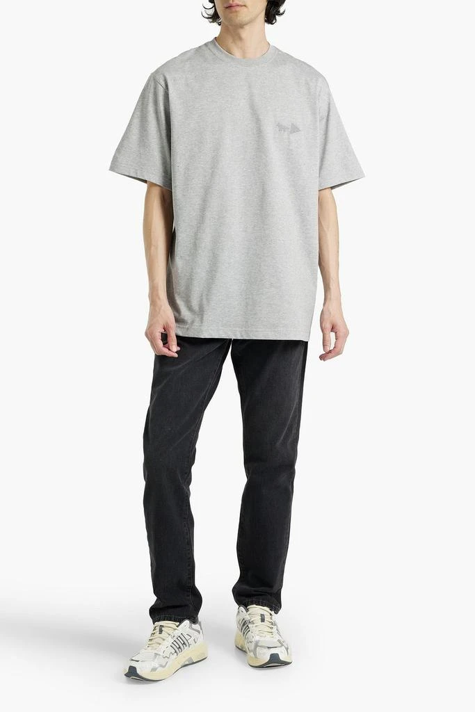 MAISON KITSUNÉ X AND WANDER Printed embroidered jersey T-shirt 2