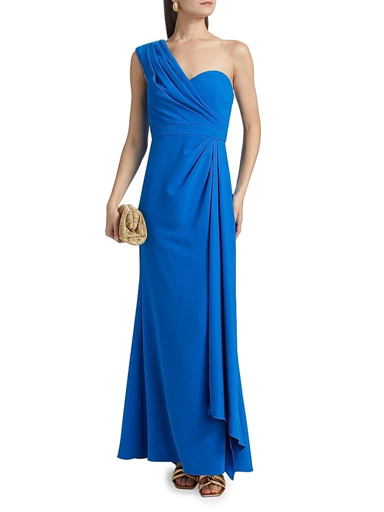 badgley mischka asymmetrical dress Badgley Mischka Strapless Gown with Asymmetrical Bodice EG4311 main image 1
