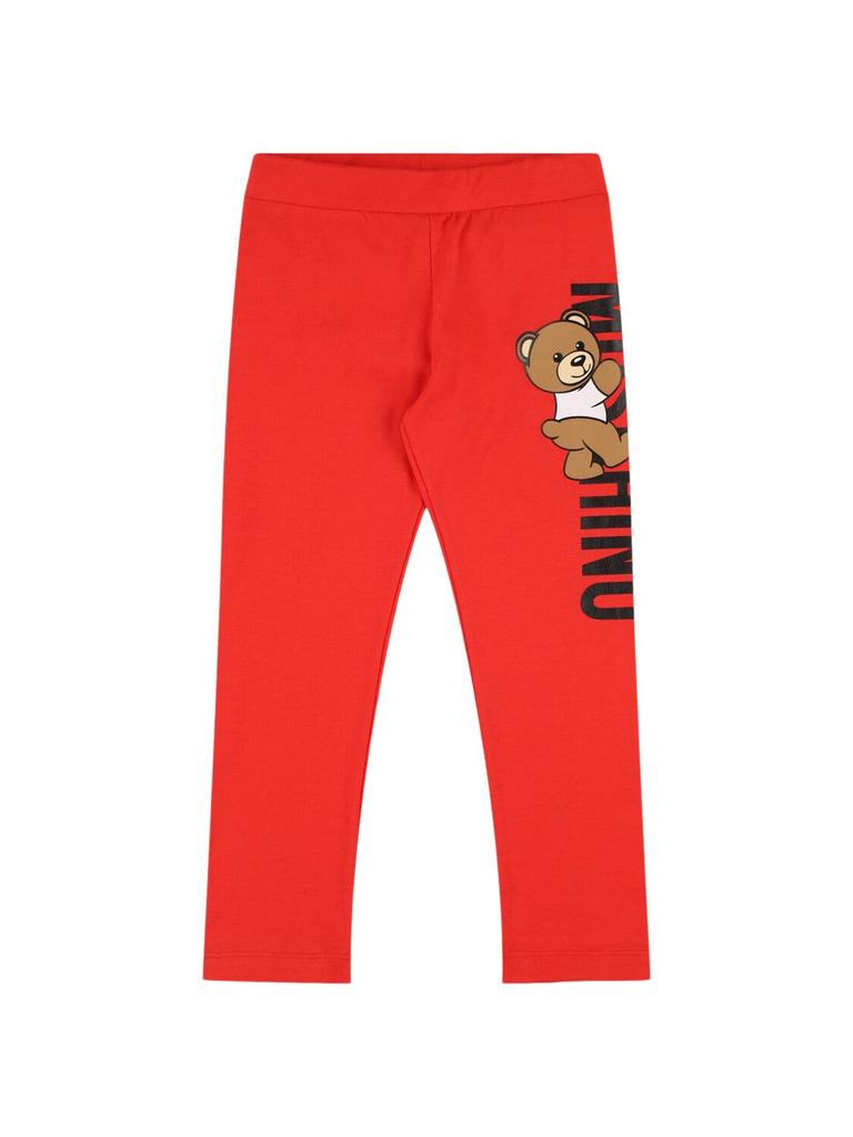 MOSCHINO Cotton Jersey Leggings