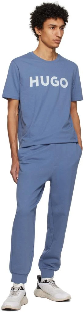 Hugo Boss Blue Drawstring Sweatpants 4