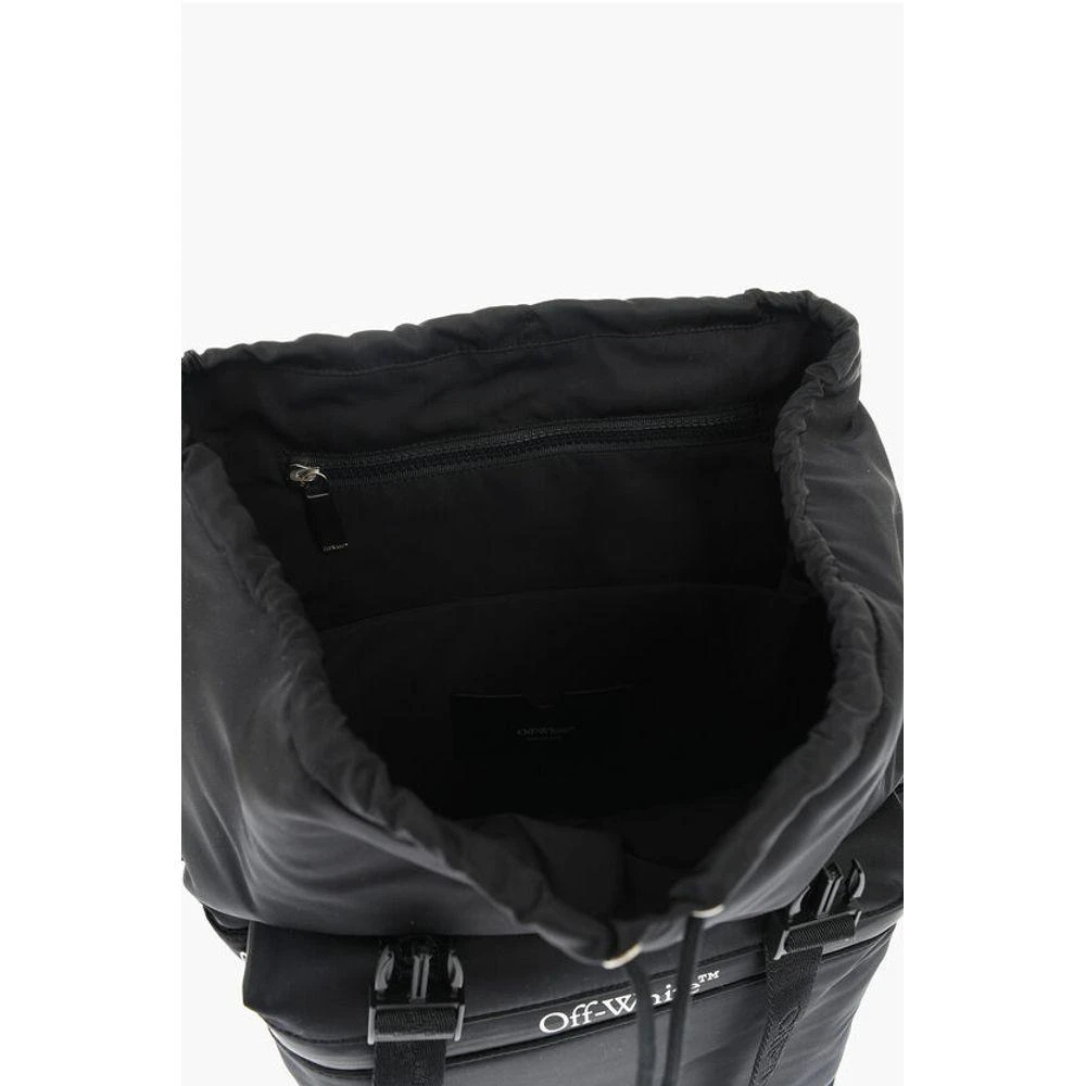 Off-White Off- Solid Color Nylon Hiking Men's Backpack 5