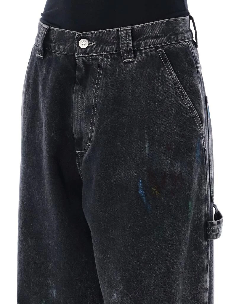 MAISON MARGIELA Maison Margiela Paint-Effect Straight-Leg Jeans 5