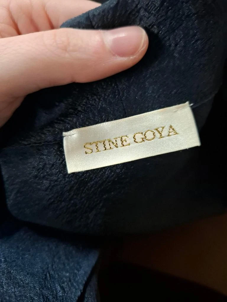 Stine Goya Stine Goya Shiny Niki Dress in Navy Blue Polyester 6