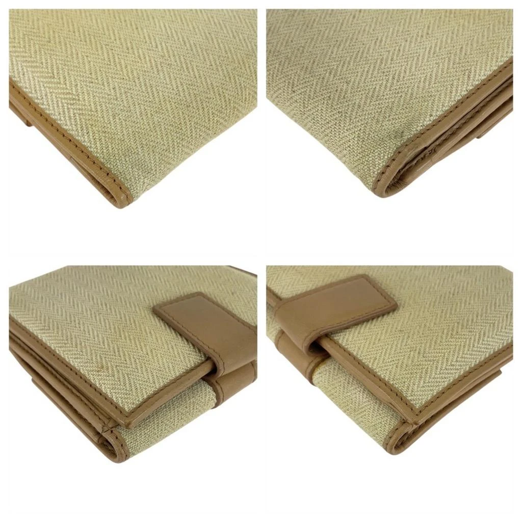 BVLGARI Tweed Leather Wallet (Bi-Fold) (Pre-Owned) 4