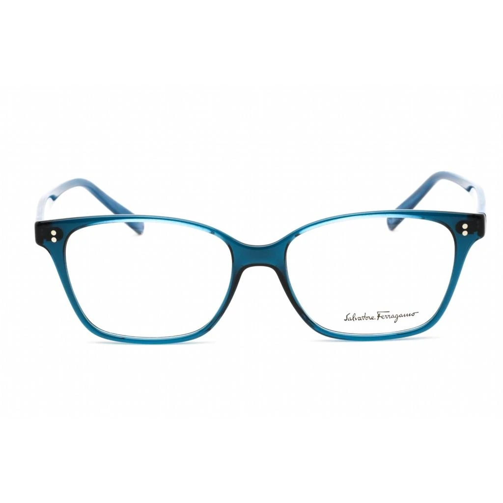 Salvatore Ferragamo Salvatore Ferragamo Women's Eyeglasses - Transparent Blue Plastic Frame | SF2928 432 2