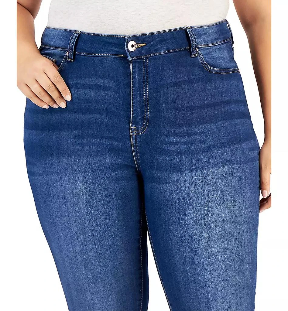 Celebrity Pink Trendy Plus Size Cropped Skinny Jeans 4