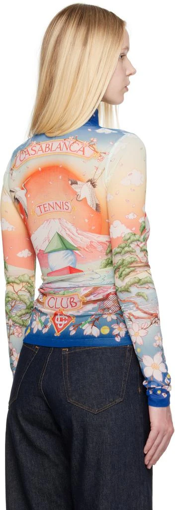 Casablanca Multicolor Printed Mesh Top 3