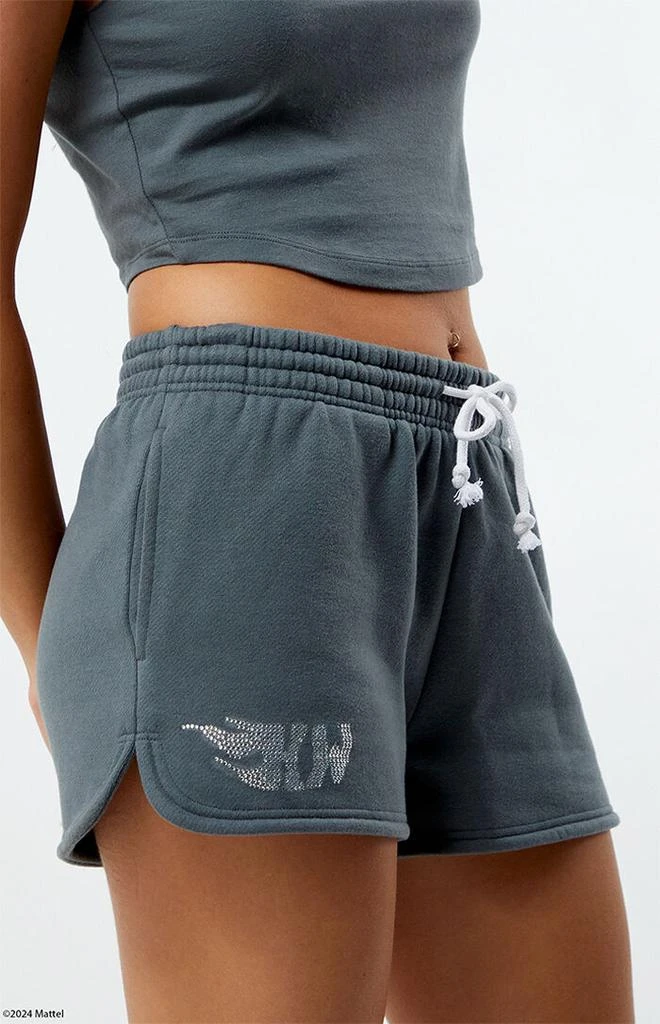 Hot Wheels Rhinestone Dolphin Sweat Shorts 2